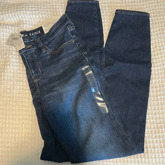 American Eagle Outfitters Indigo Jegging - Size 10 X-Long - Picture 1 of 4